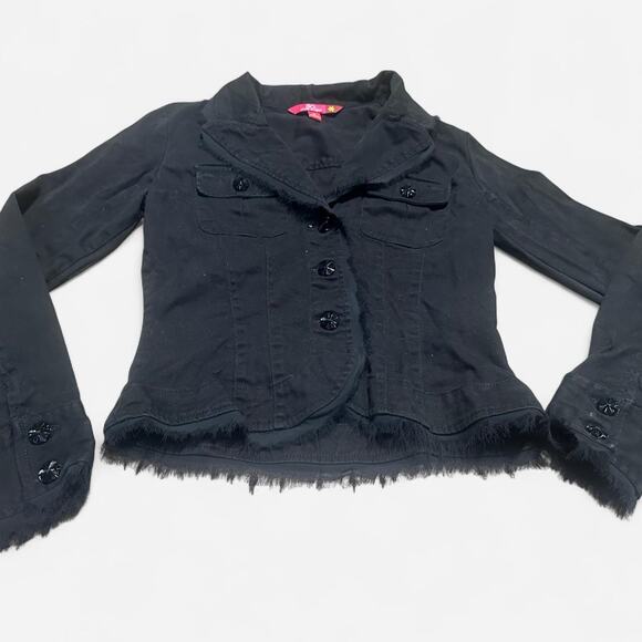 Y2k black cropped blazer - Picture 2 of 7